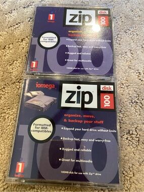 Disks, Iomega Zip 100MB Disks Set of 2